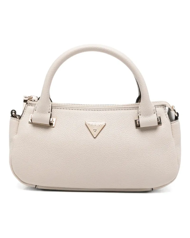 Guess Evie Mini Tote Bag mit Logo - Nude Nude