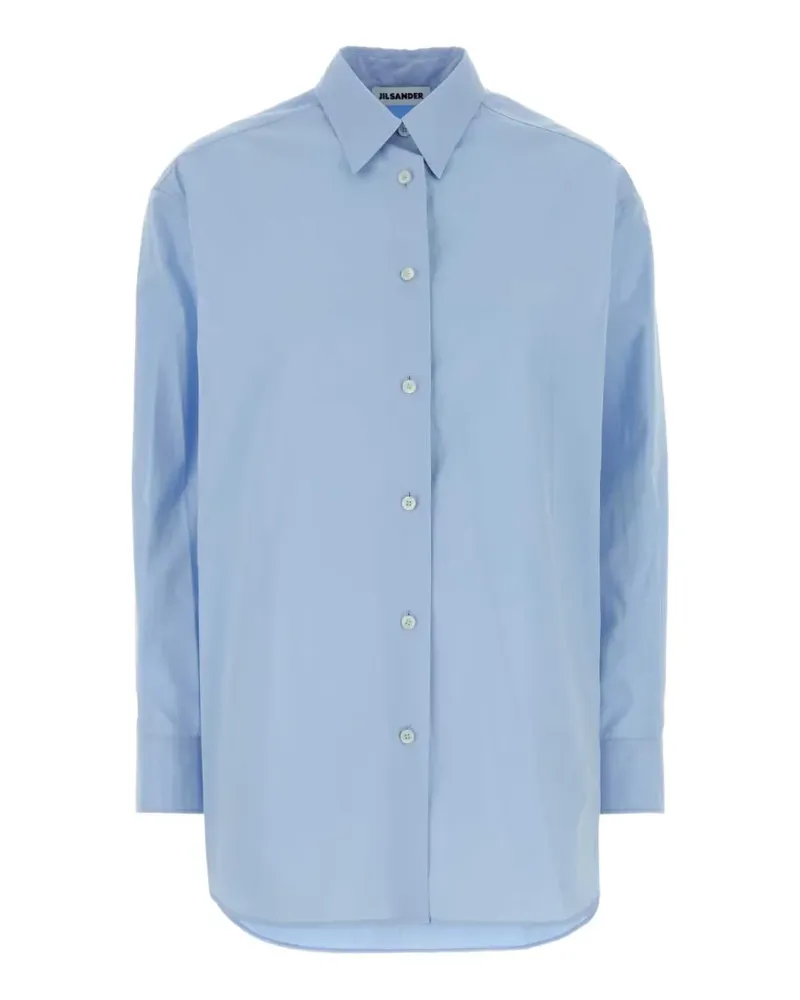 Jil Sander light-blue poplin oversize shirt - Blau Blau