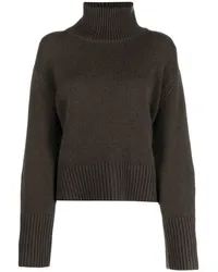 Lisa Yang Kaschmirpullover mit Rollkragen Braun