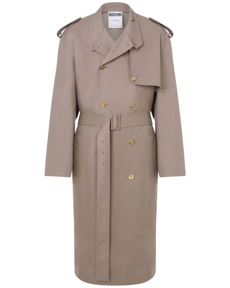 Moschino Klassischer Trenchcoat - Nude Nude