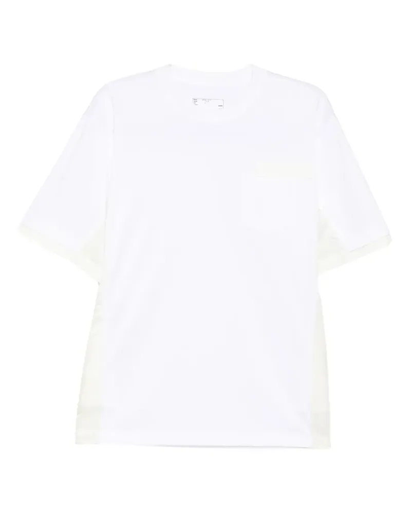 Sacai T-Shirt mit Einsätzen - Schwarz Schwarz