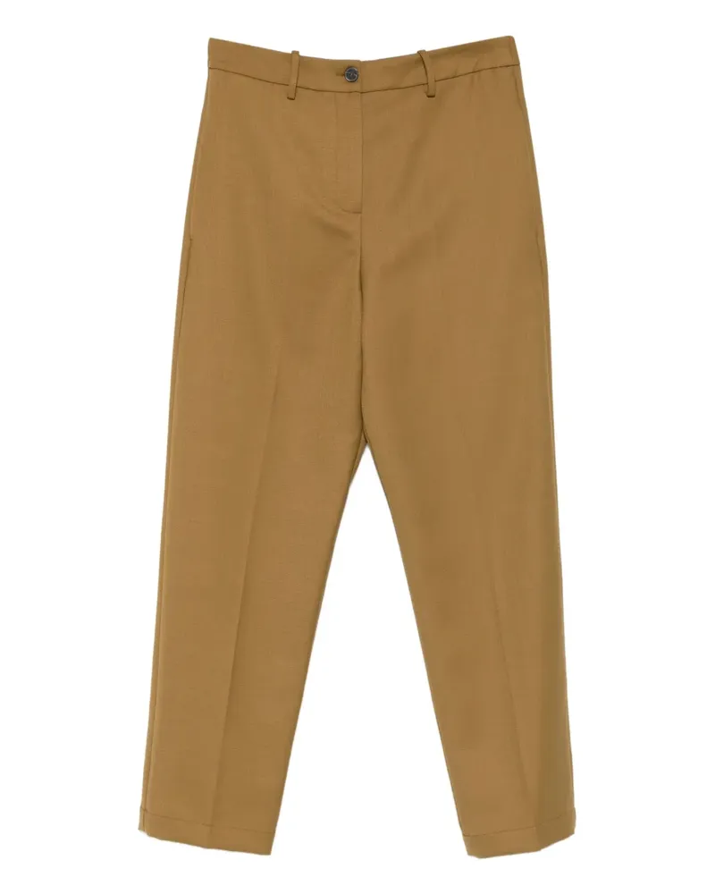 ALYSI Hose mit Bügelfalten - Braun Braun