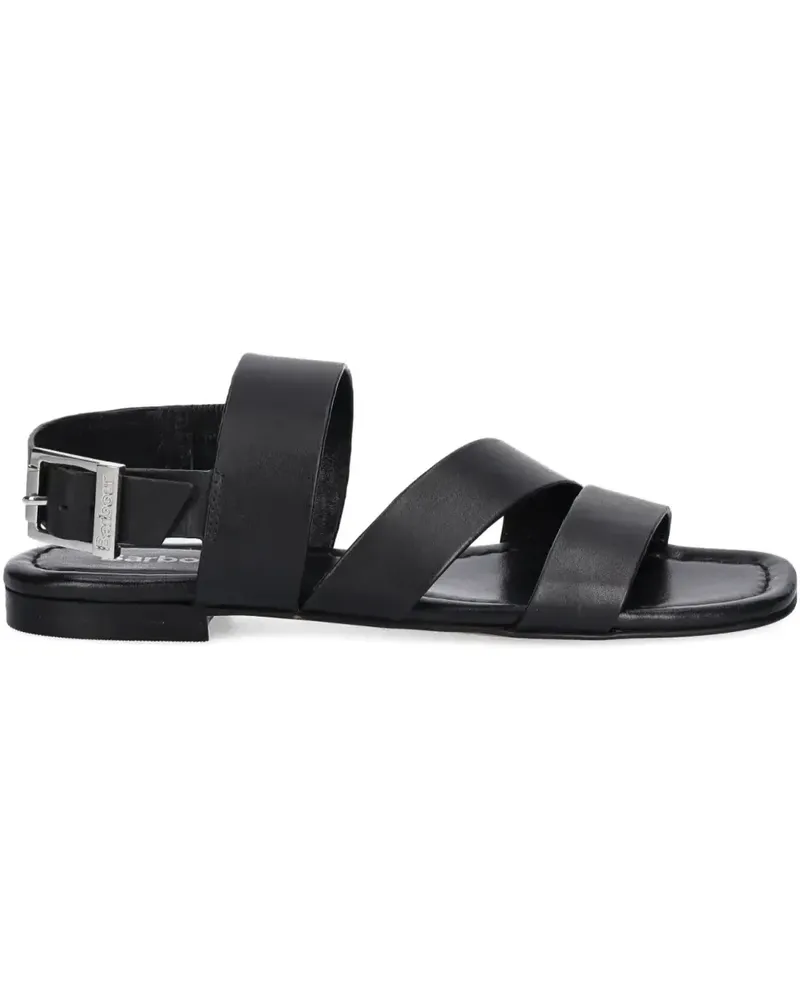 Barbour Sandalen aus Leder - Schwarz Schwarz