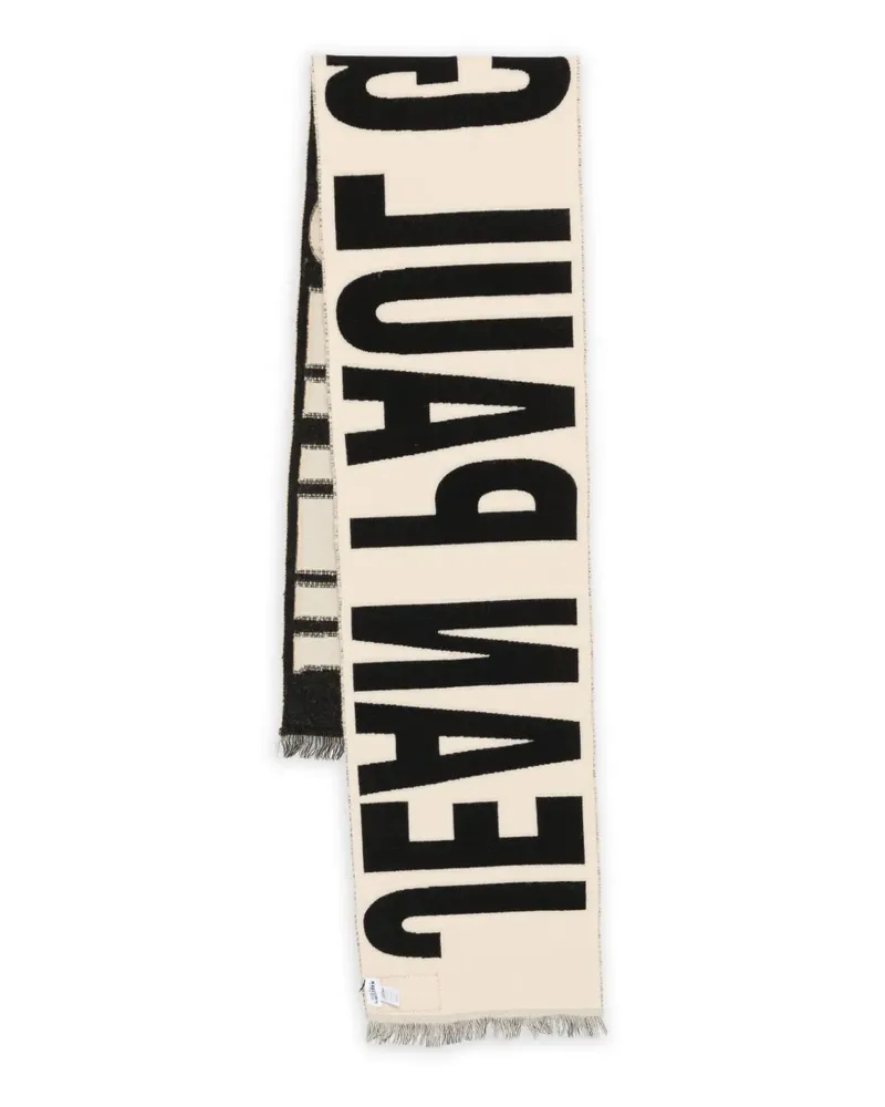 Jean Paul Gaultier Schal mit Logo-Detail - Nude Nude