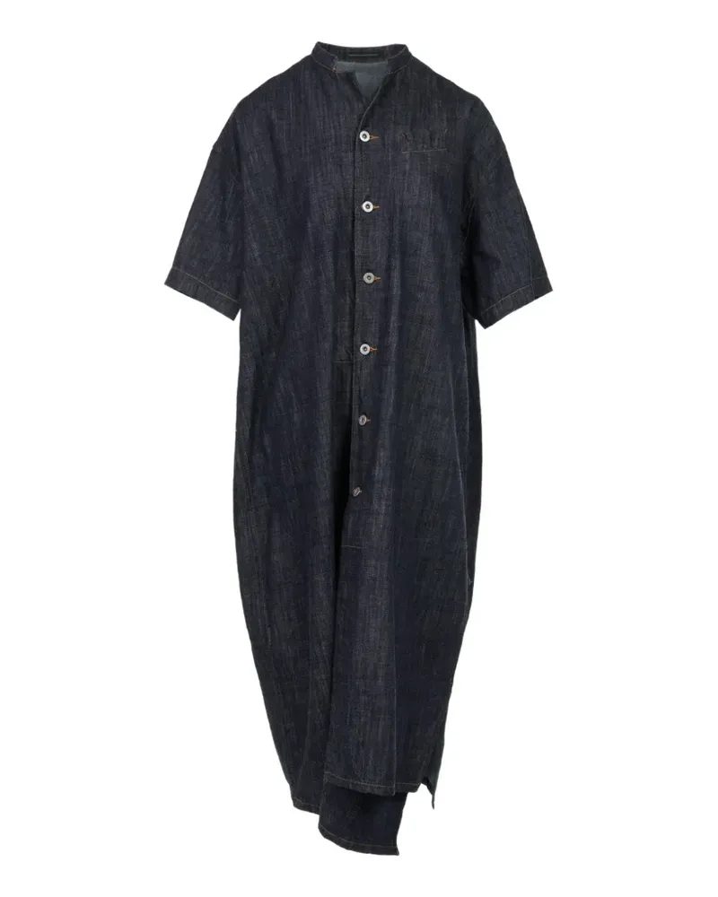 Yohji Yamamoto Kleid ohne Kragen - Blau Blau