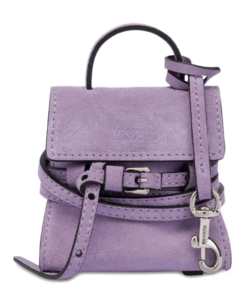 Moschino Mini-Taschenanhänger - Violett Violett