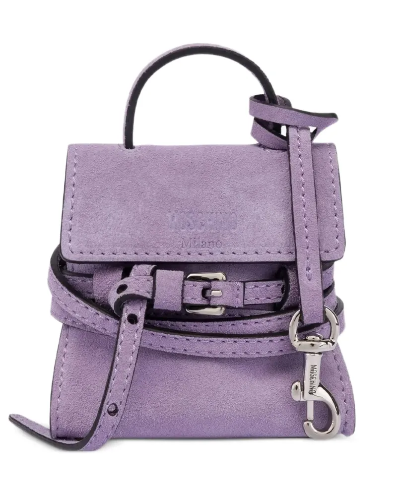 Moschino Tie Me Taschenanhänger - Violett Violett