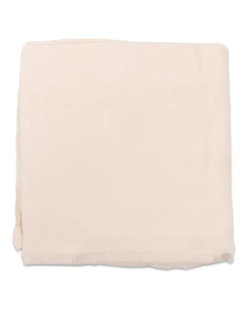 Elisabetta Franchi Schal mit Fransensaum - Nude Nude