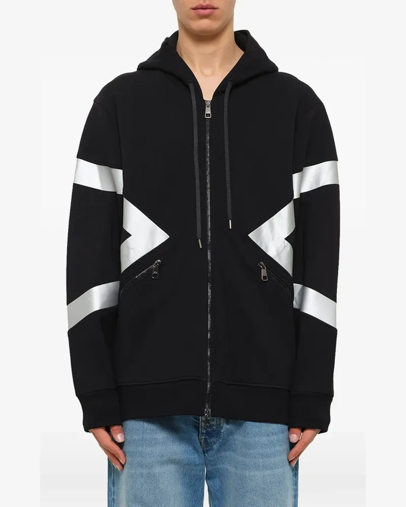 Neil Barrett Modernist' Kapuzenjacke - Schwarz Schwarz