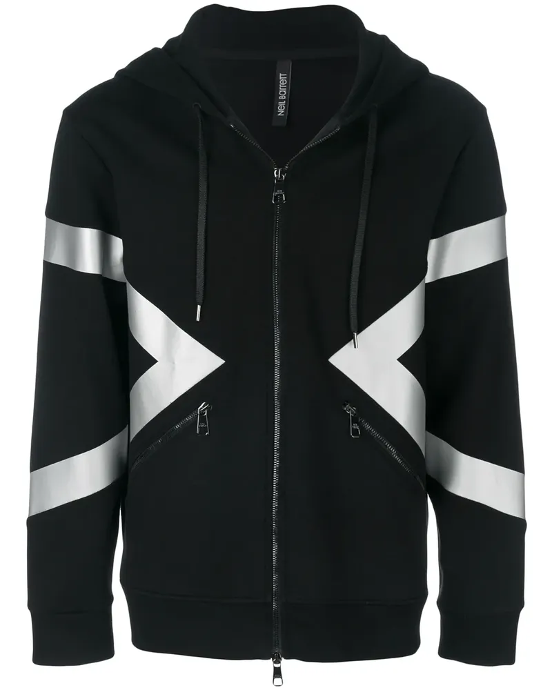 Neil Barrett Modernist' Kapuzenjacke - Schwarz Schwarz