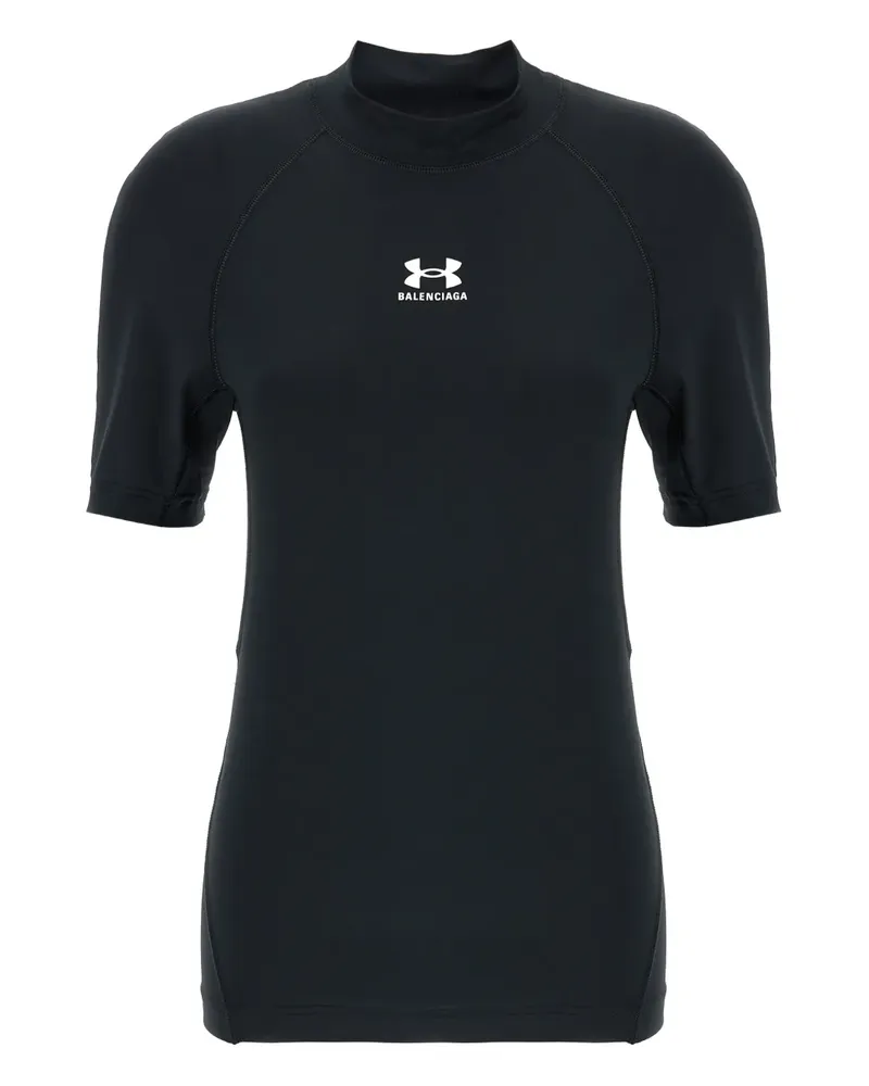 Balenciaga x Under Armour® T-Shirt mit Logo-Print - Schwarz Schwarz