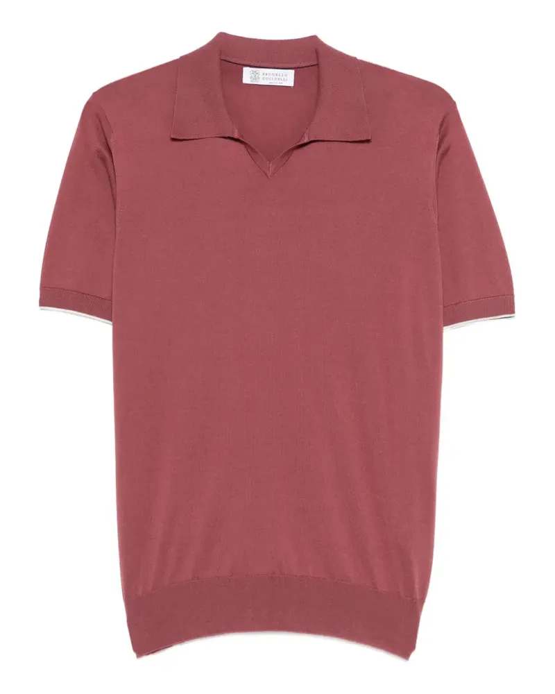 Brunello Cucinelli V-neck T-shirt - Rot Rot