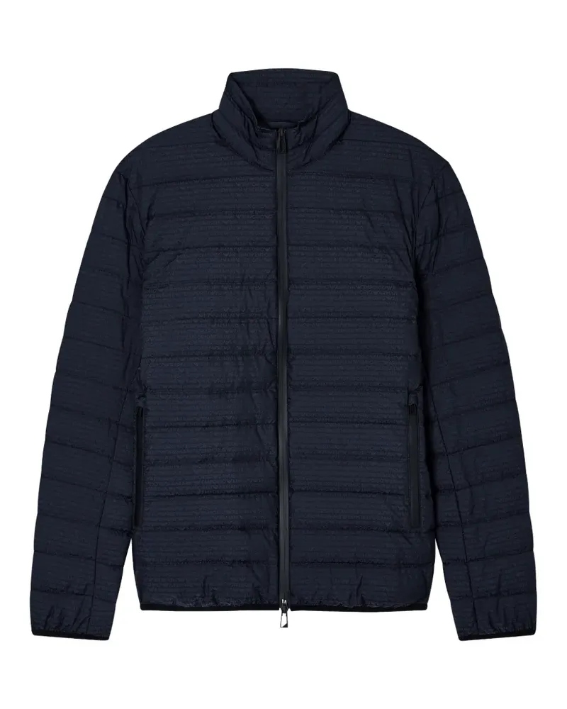 Emporio Armani Jacke mit Logo-Print - Blau Blau