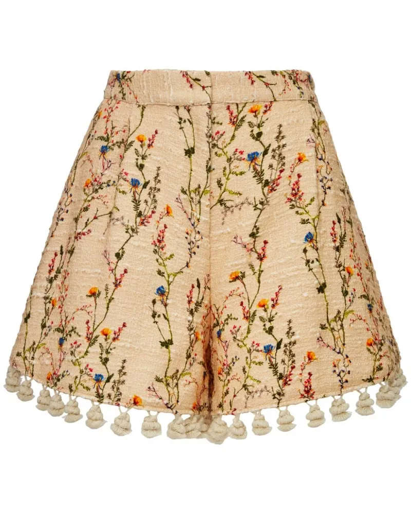 La DoubleJ Playa Kleid mit Blumenstickerei - Nude Nude