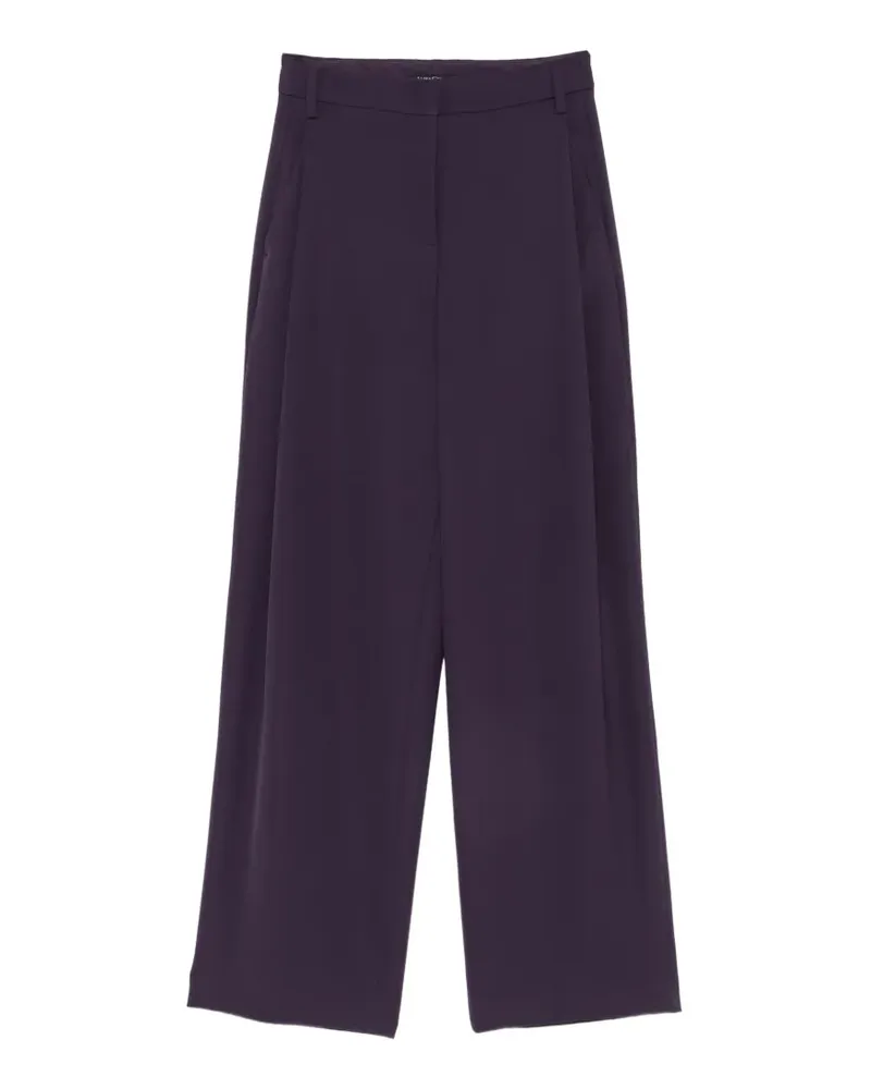 Luisa Cerano pleated wide-leg trousers - Violett Violett