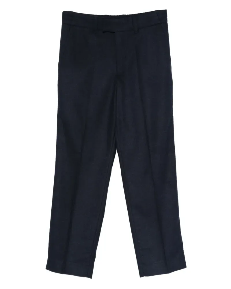Paolo Pecora Milano pressed-crease trousers - Blau Blau