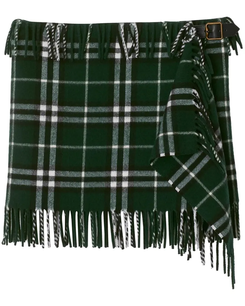 Burberry Karierter Minirock - Grün Grün
