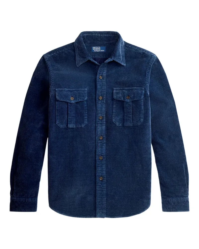 Ralph Lauren Hemd aus Cord - Blau Blau