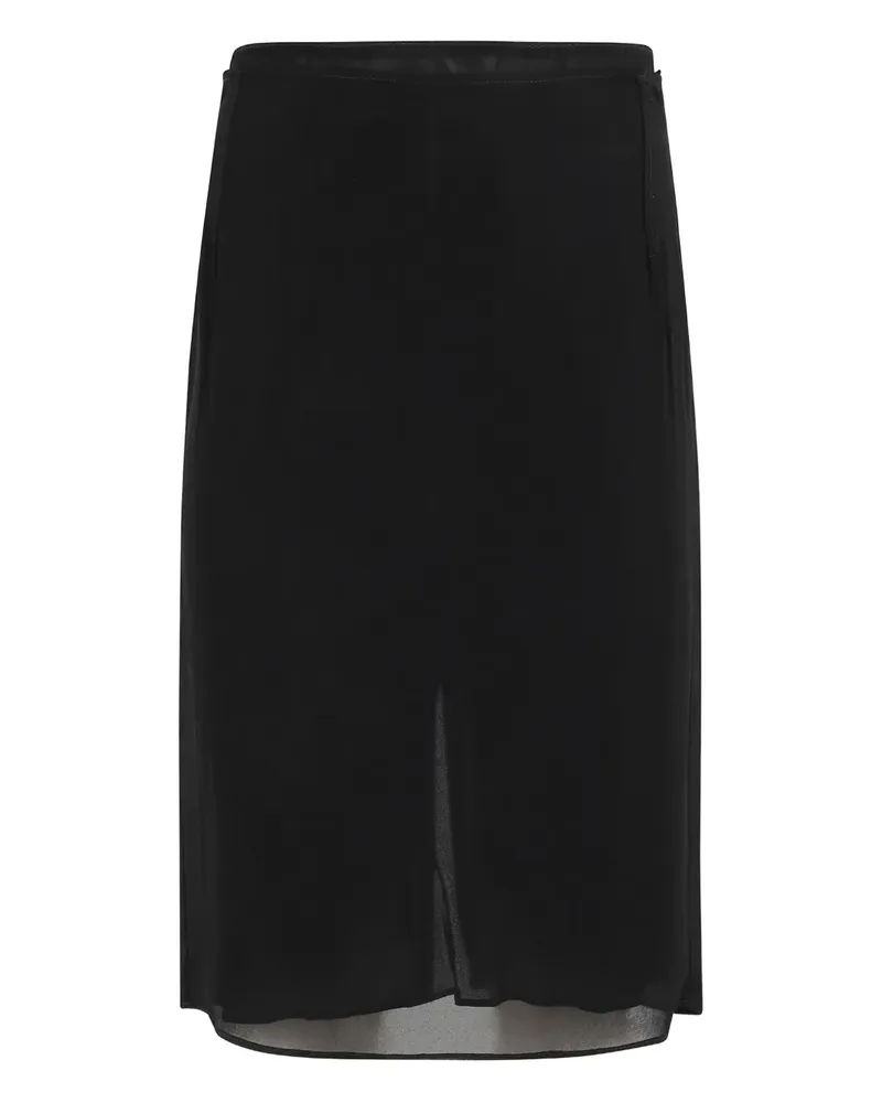 MARELLA Rock mit Schlitz - Schwarz Schwarz