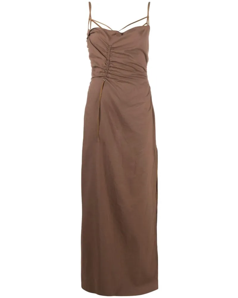 Jacquemus La Robe Goccia Kleid - Braun Braun
