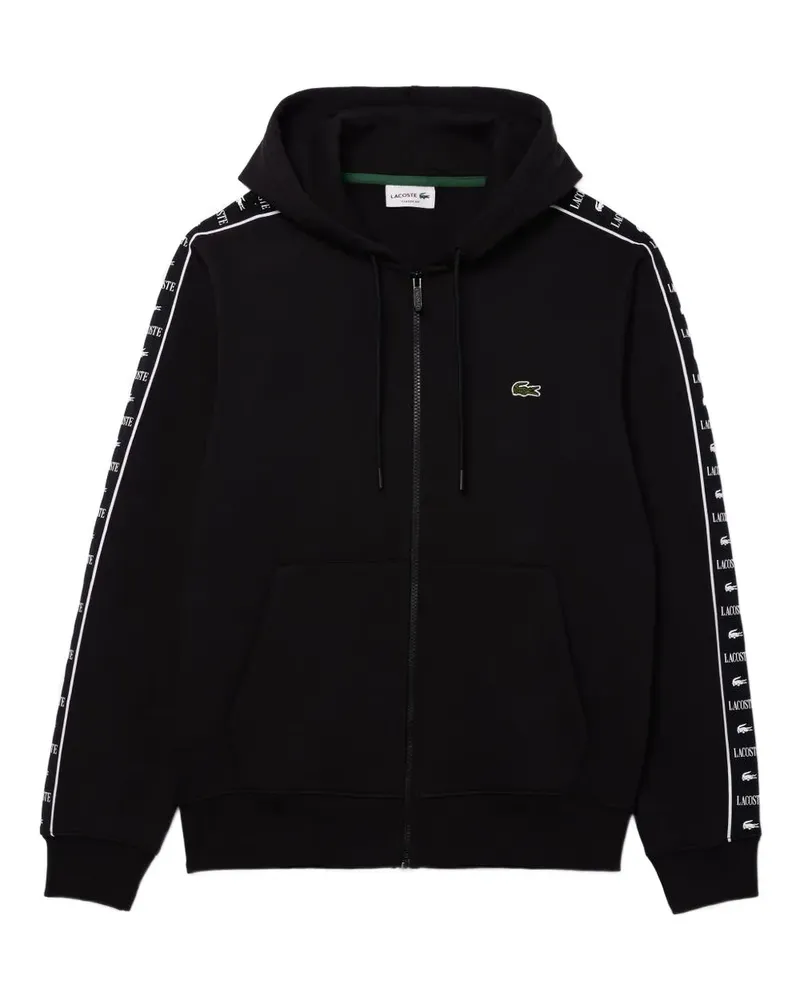 Lacoste Hoodie mit Logo-Patch - Schwarz Schwarz