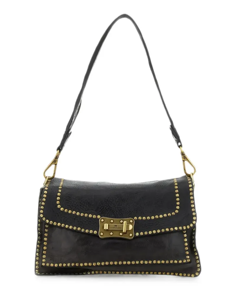 Campomaggi Agnese studded leather shoulder bag - Schwarz Schwarz