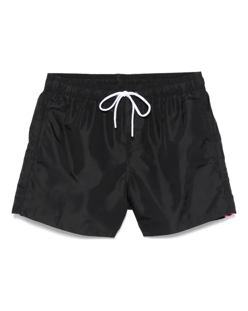 Sundek Badeshorts mit Streifen - Schwarz Schwarz