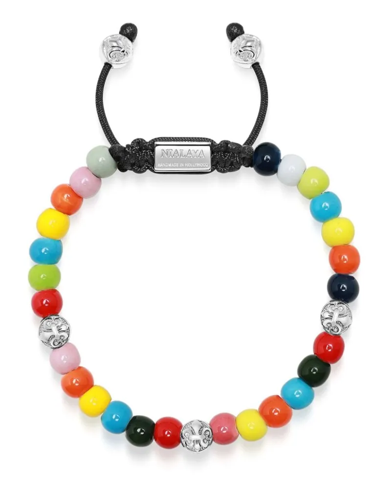 Nialaya Armband mit Perlendetail - Silber Silber