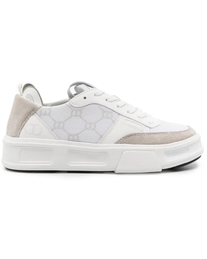 Twin-Set Fessura Sneakers mit Einsätzen - Weiß Weiß