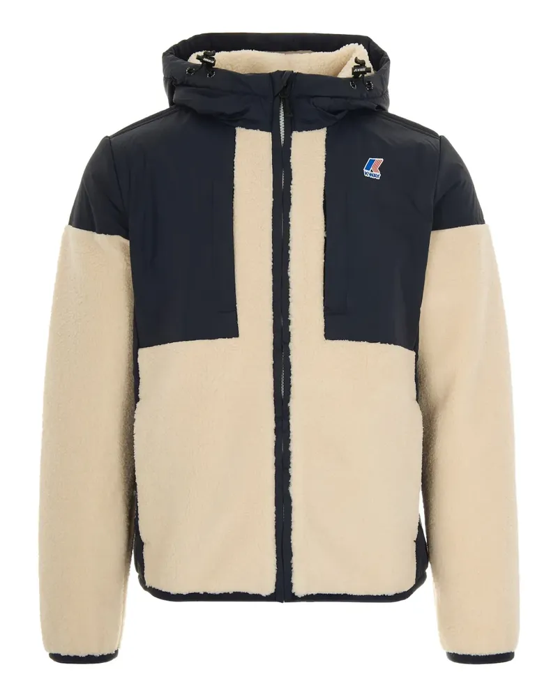 K-Way Jacke mit Fleece-Einsatz - Nude Nude