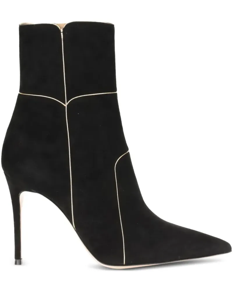 Gianvito Rossi Stiefel mit spitzer Kappe 95mm - Schwarz Schwarz