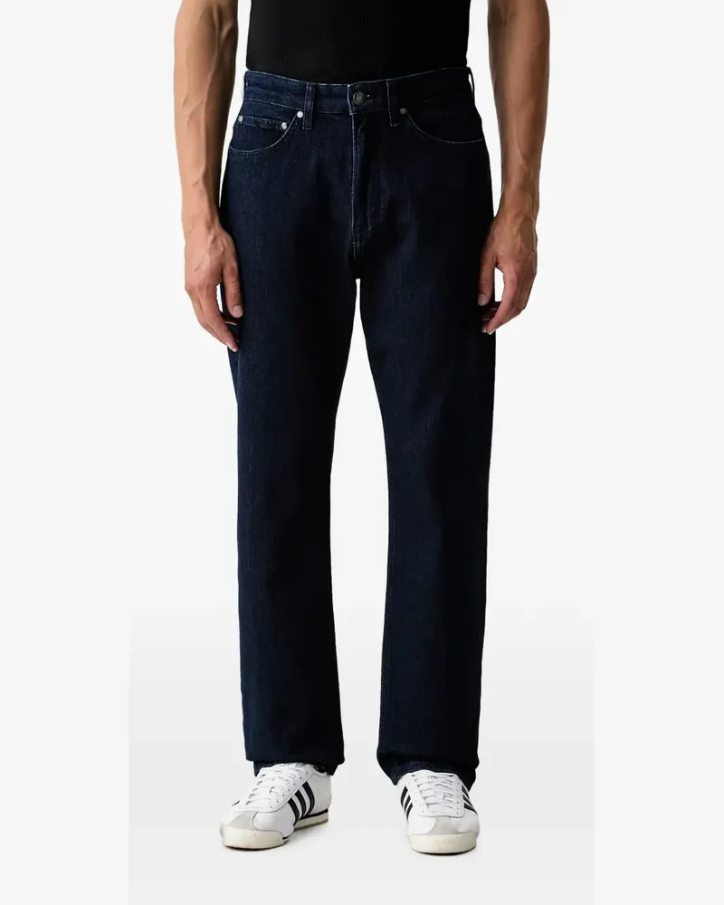 JOOP! logo-patch straight-leg jeans - Blau Blau