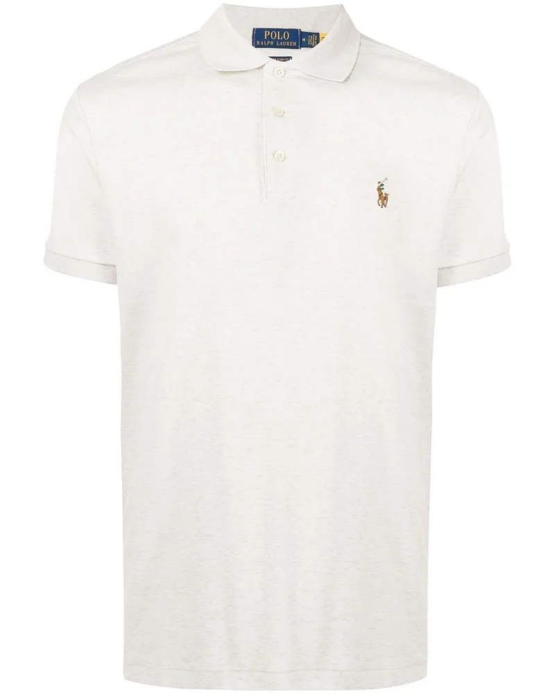 Ralph Lauren Pima Poloshirt mit Logo-Stickerei - Grau Grau