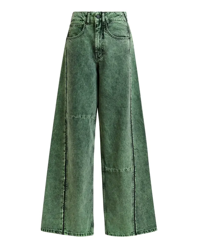 Essentiel Jip Jeans mit Gürtelschlaufe - Grün Grün