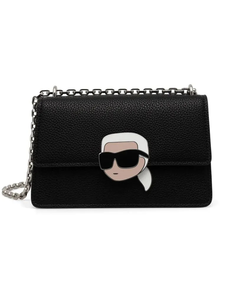 Karl Lagerfeld Ikon Lock Umhängetasche - Schwarz Schwarz
