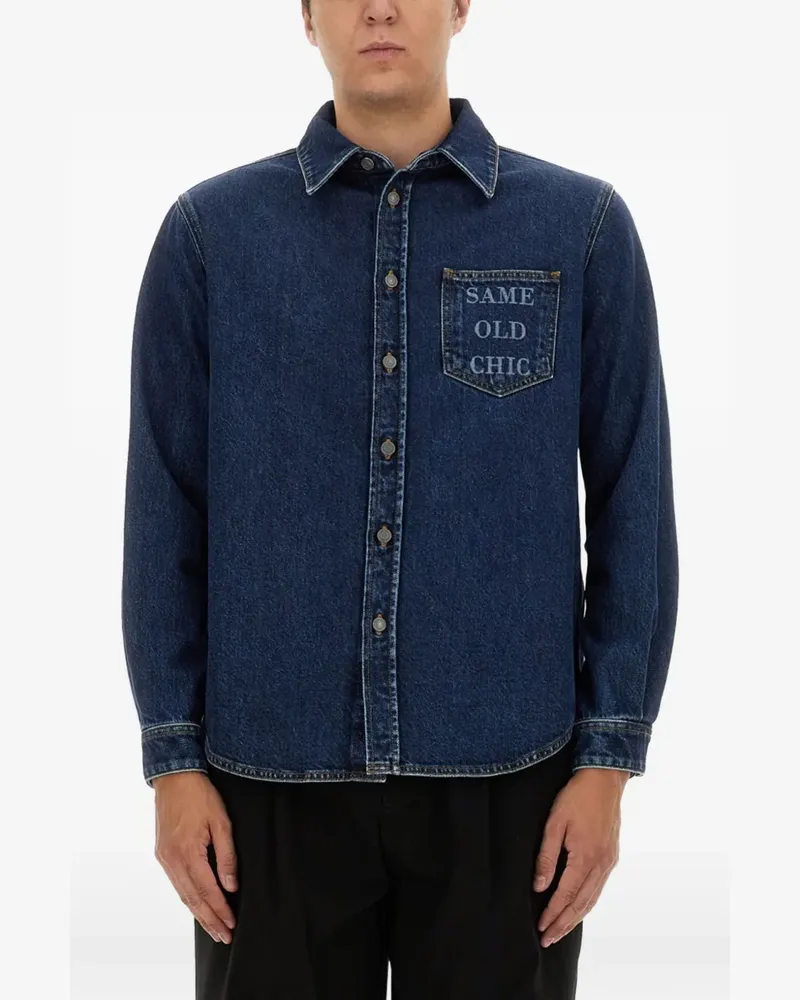 Moschino pocket shirt - Blau Blau