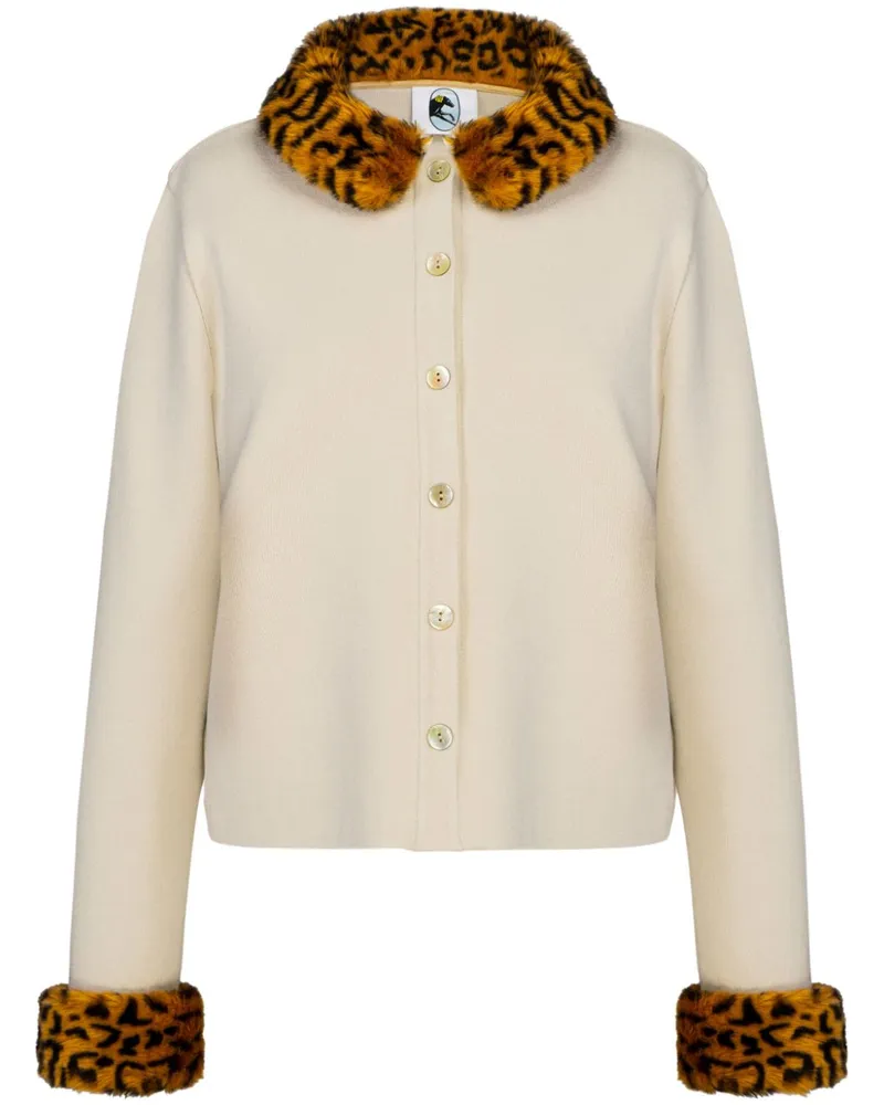 SLEEPER Carmela Cardigan - Nude Nude