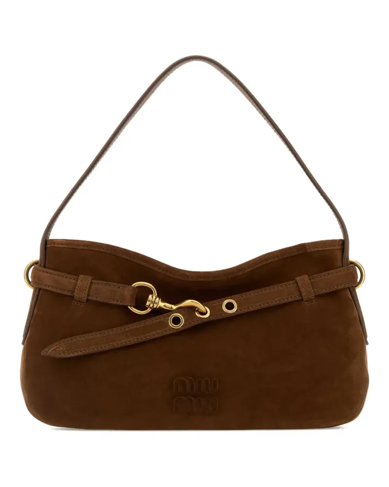 Miu Miu Kleiner Aventure Tote Bag - Braun Braun