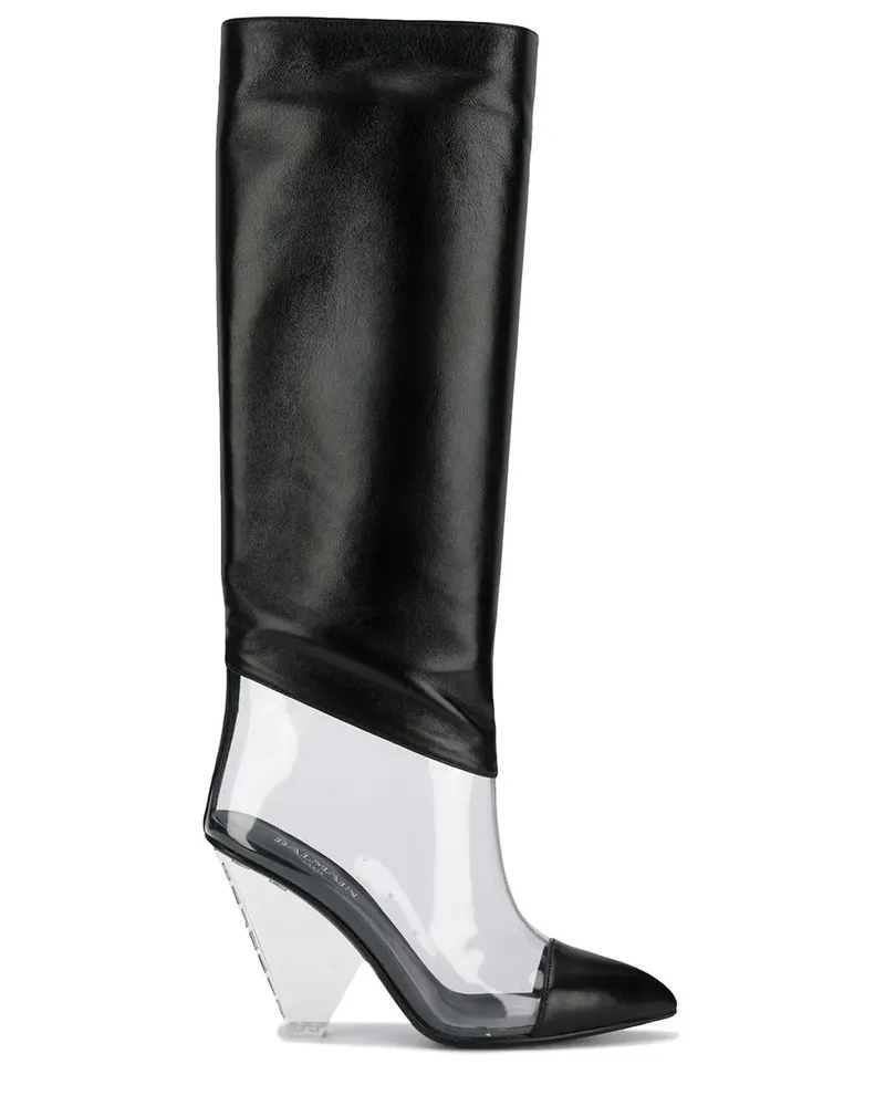 Balmain PVC-Stiefel - Schwarz Schwarz