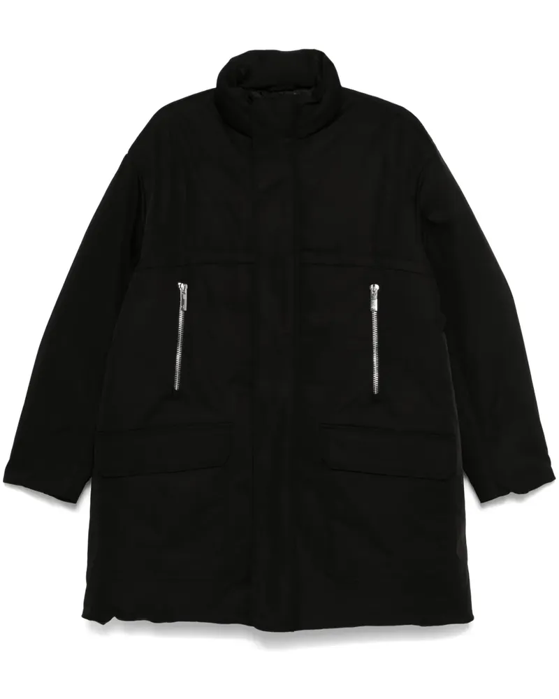 Armani Exchange Gefütterter Mantel - Schwarz Schwarz