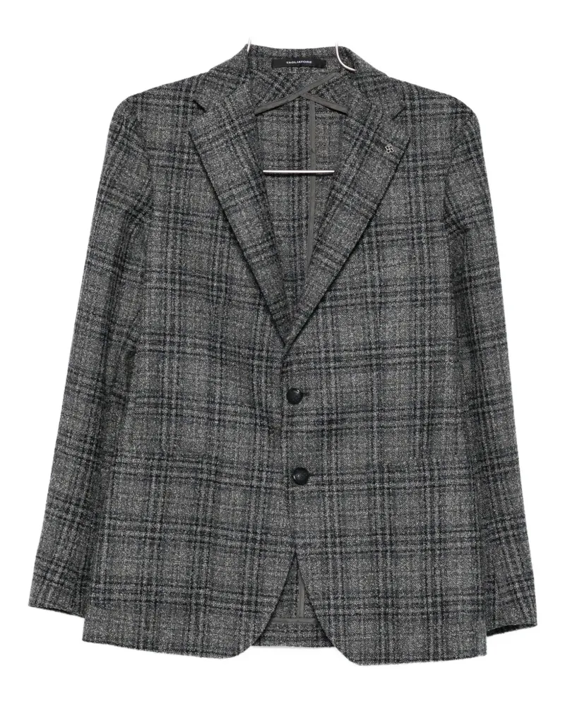 Tagliatore check-pattern blazer - Grau Grau