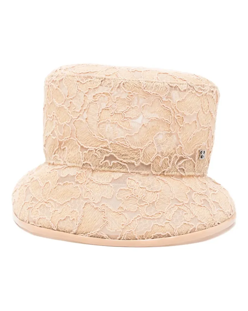 Ermanno Scervino Fischerhut aus Spitze - Nude Nude