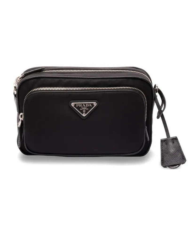 Prada zip satchel shoulder bag - Schwarz Schwarz