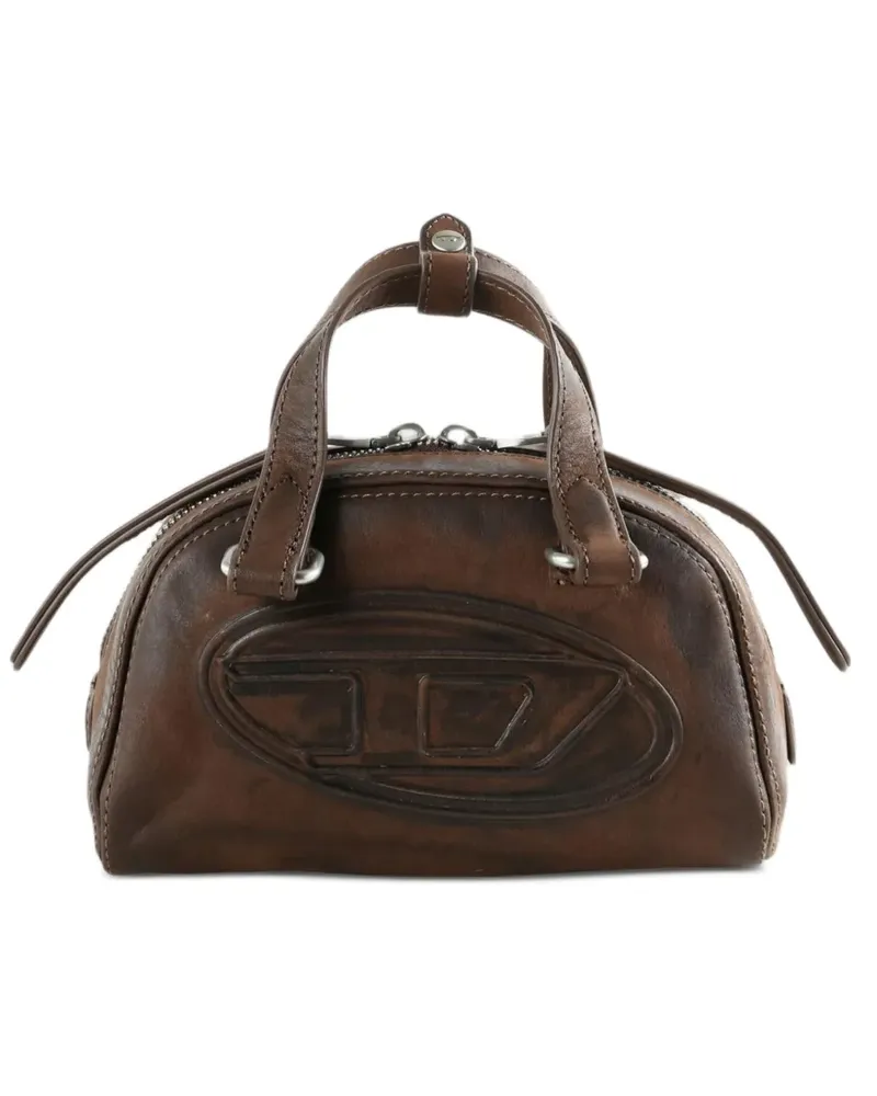 Diesel Oval D Schultertasche - Braun Braun