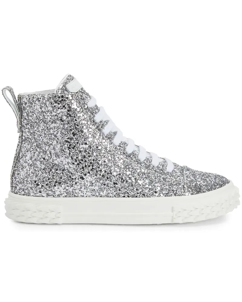 Giuseppe Zanotti Ecoblabber High-Top-Sneakers - Silber Silber
