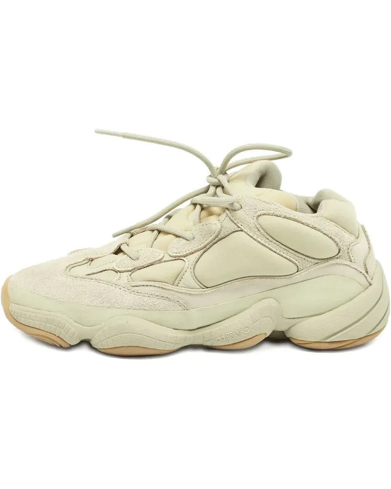 adidas 2019 pre-owned Yeezy 500 Wildleder-Sneakers mit dicker Sohle - Grün Grün