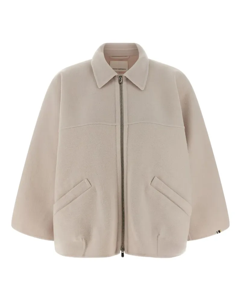 extreme cashmere zip-fastening jacket - Nude Nude