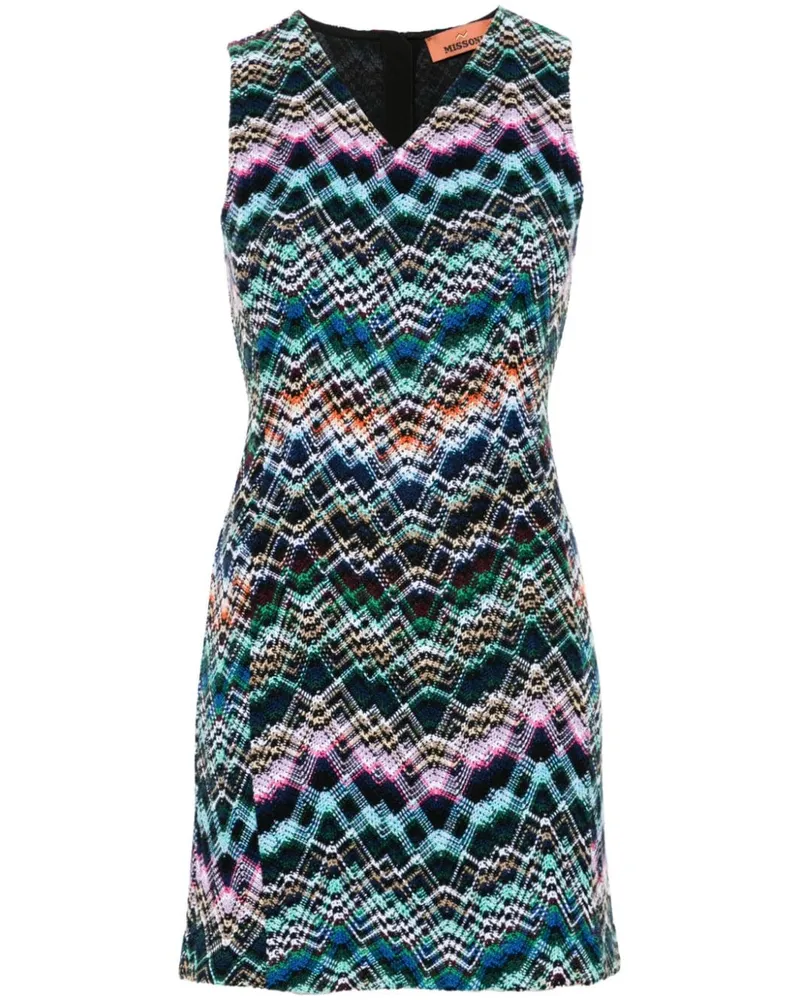 Missoni Gewebtes Minikleid - Grün Grün