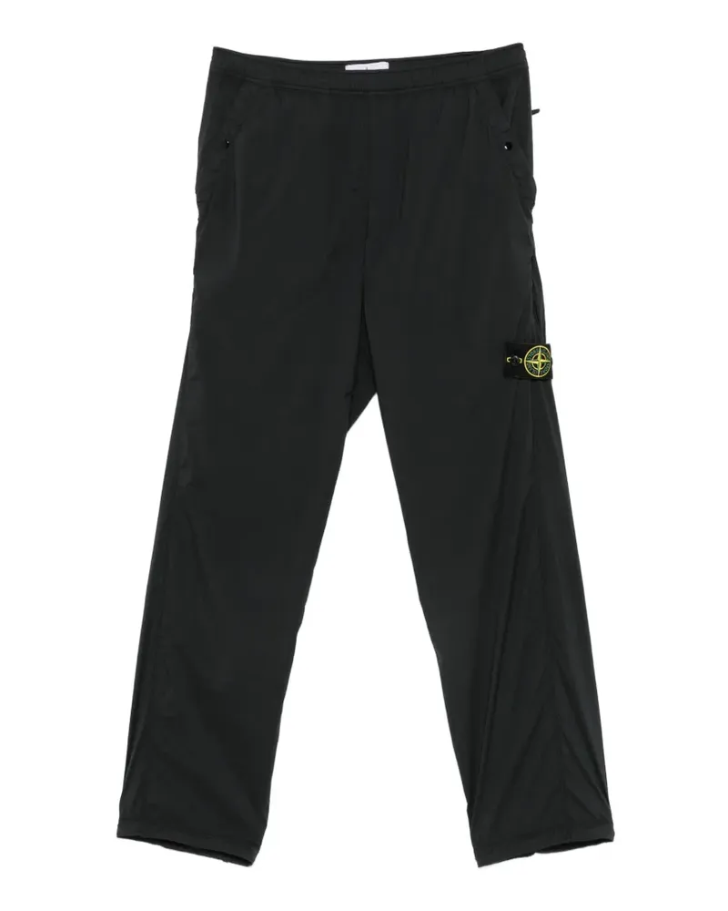 Stone Island logo-patch track pants - Schwarz Schwarz