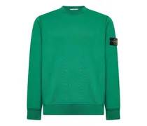 Sweatshirt mit Patch-Detail - Grün